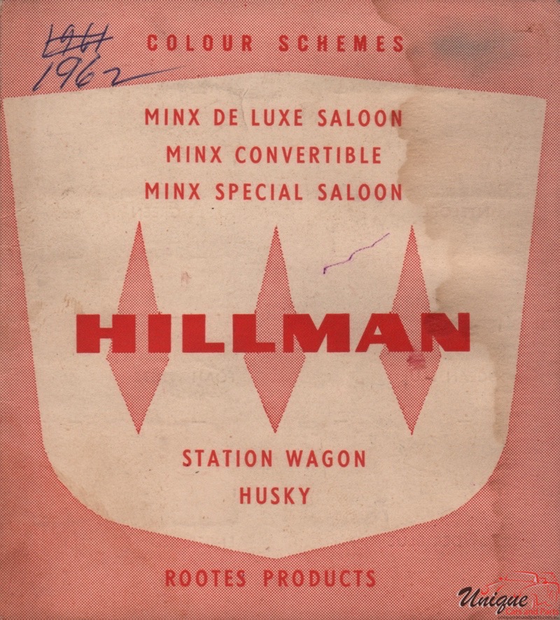 1962 Hillman Paint Charts Corporate 4